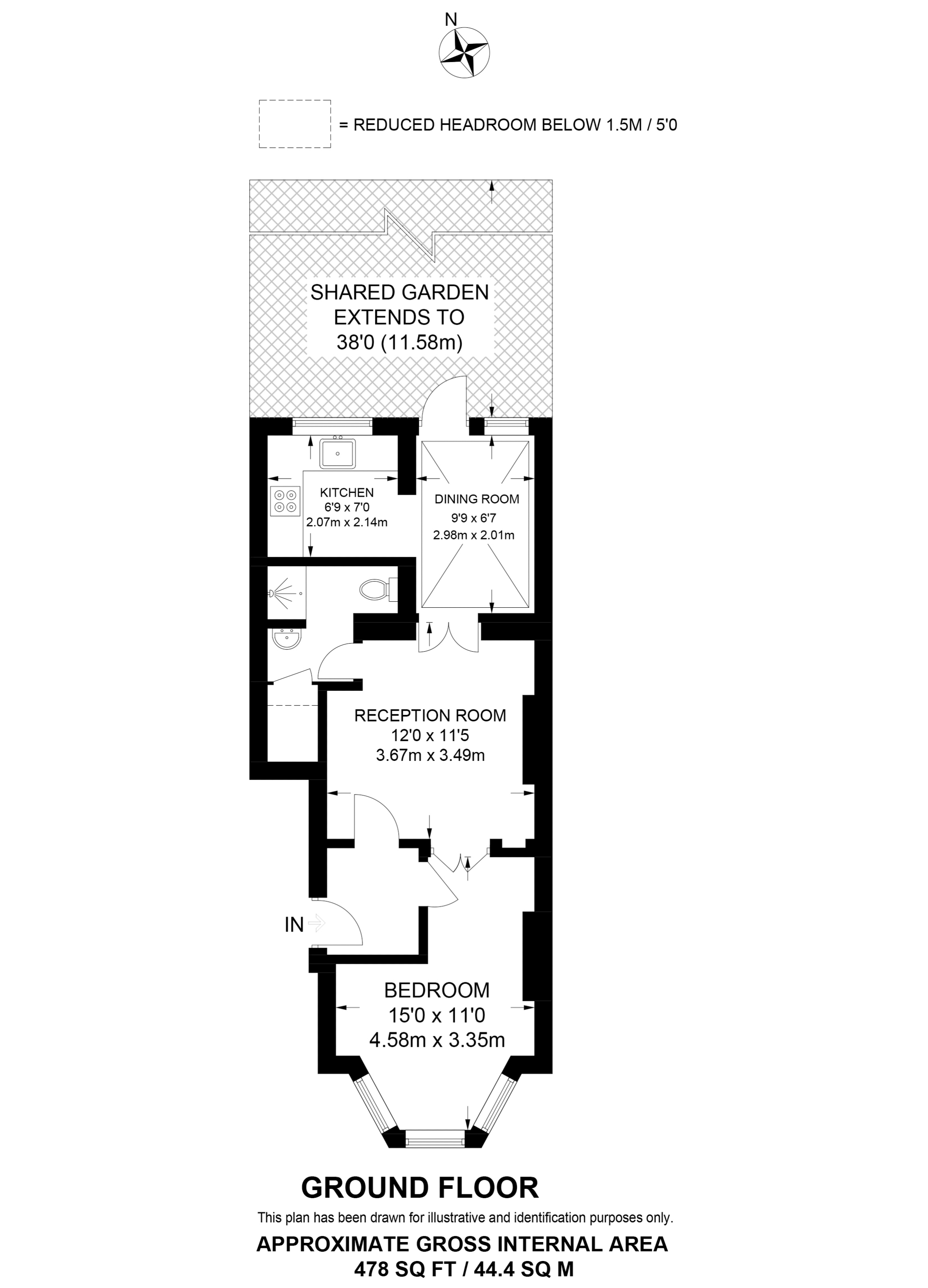 Simpson Street, Battersea, London SW11, 1 bedroom flat to rent