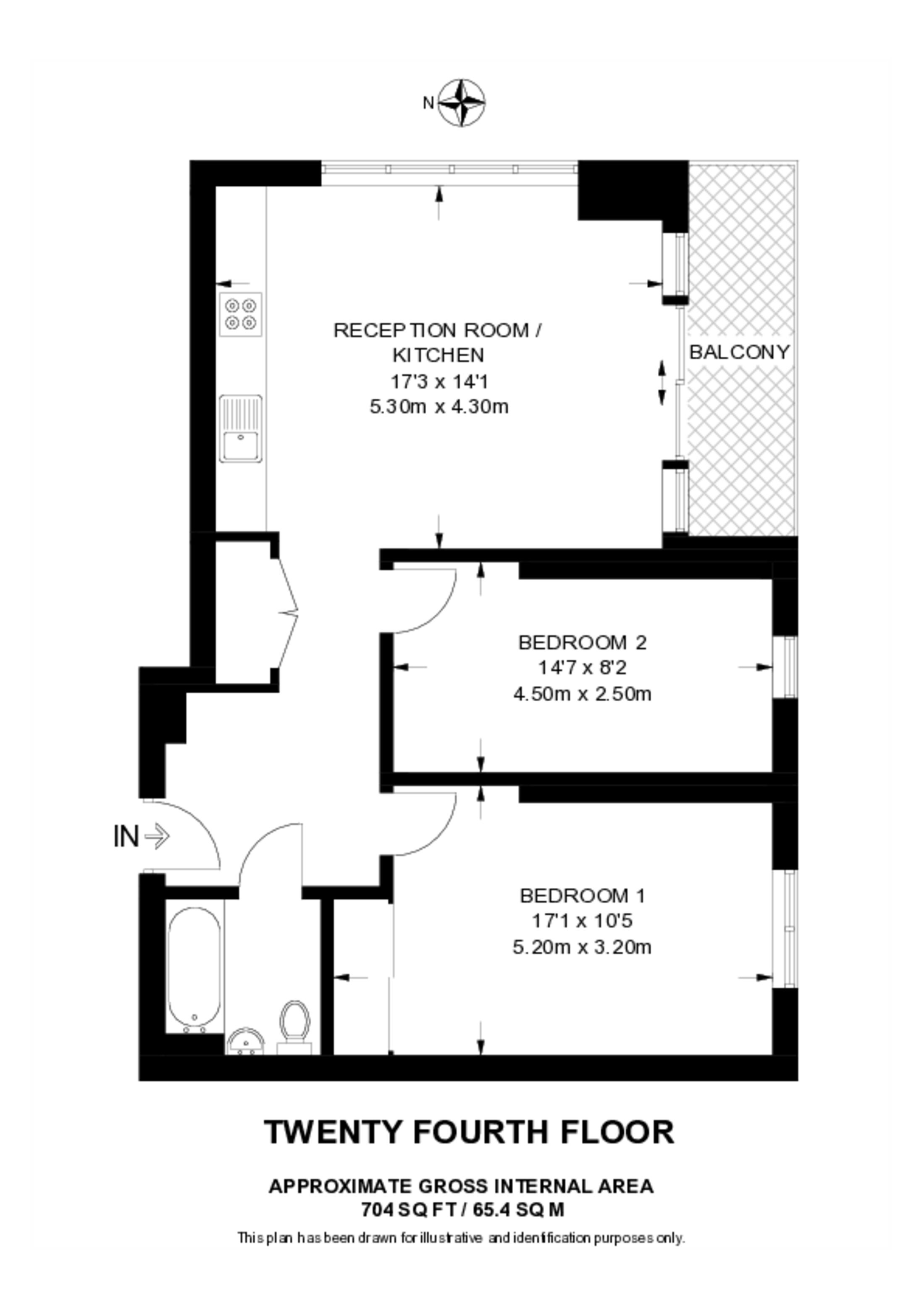 St Gabriel Walk, Elephant and Castle floorplan