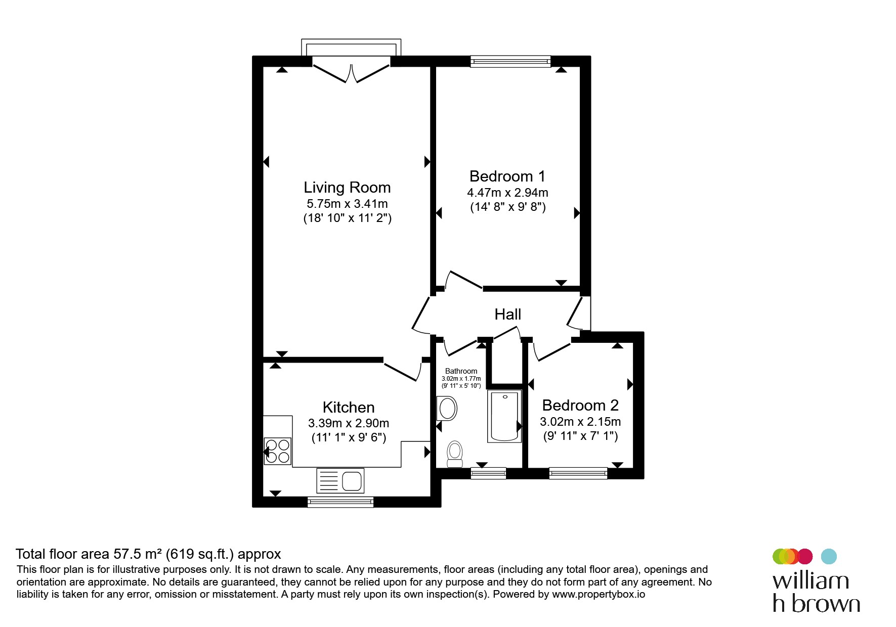 Flat 3, Iveson Villas, Iveson Road, Leeds floorplan