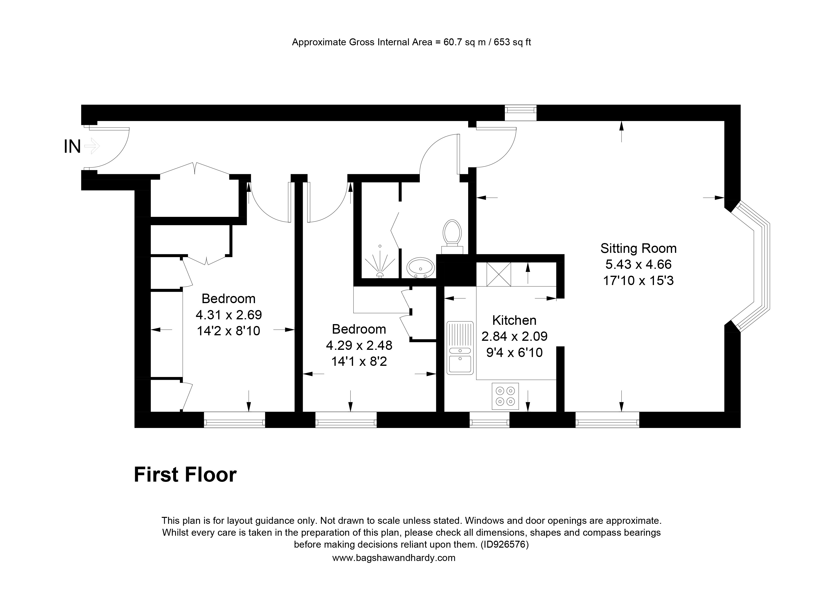 22, Canterbury Court, Dorking floorplan