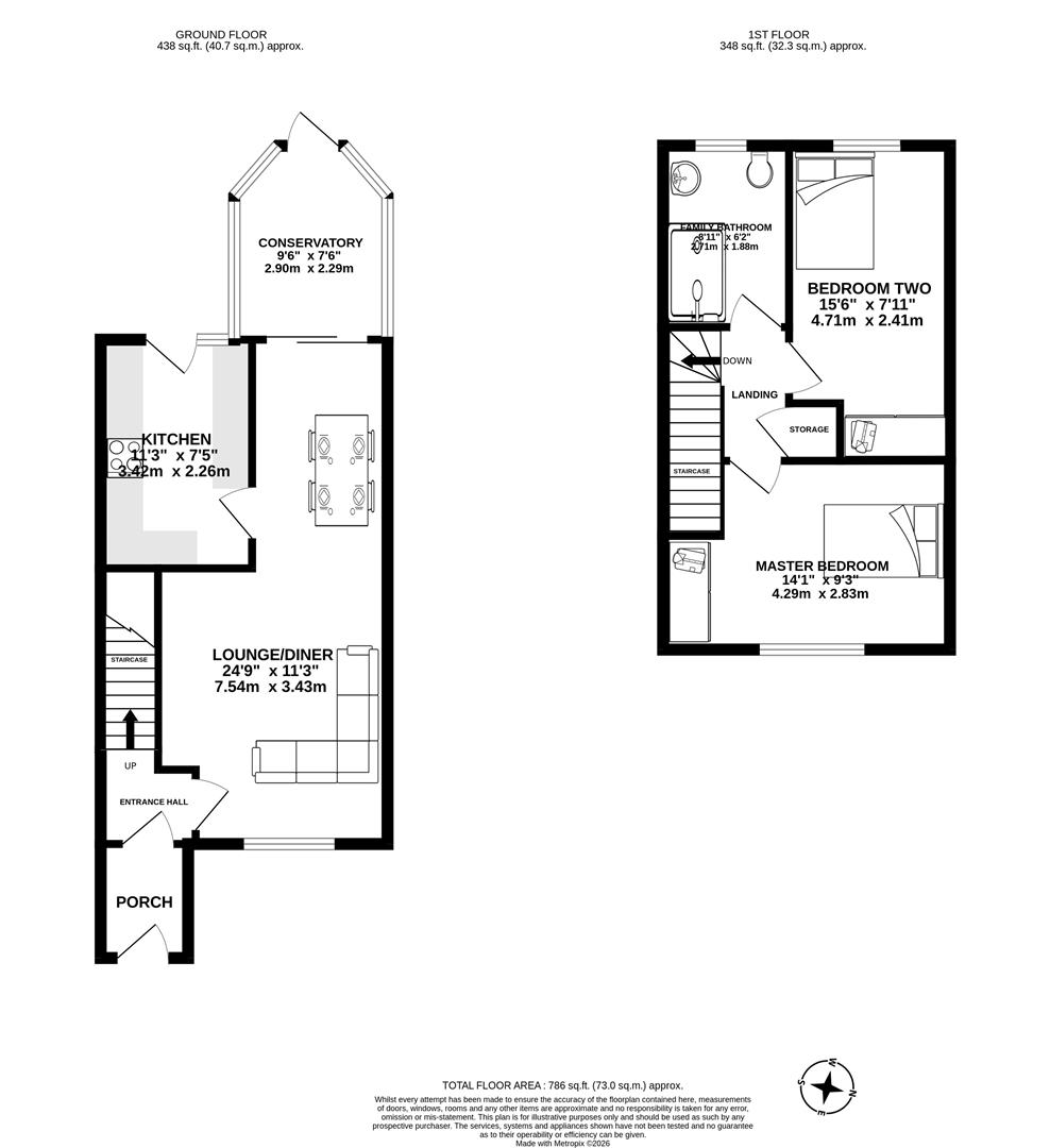 28, Baucher Road, Wigan floorplan