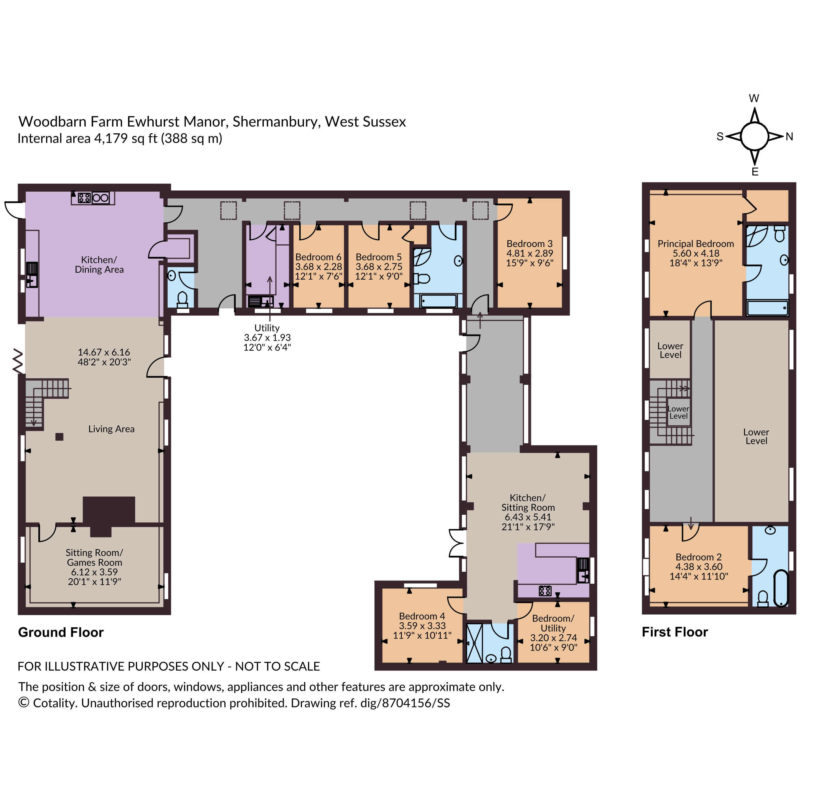 Woodbarn Farm,, Ewhurst Manor, Horsham floorplan