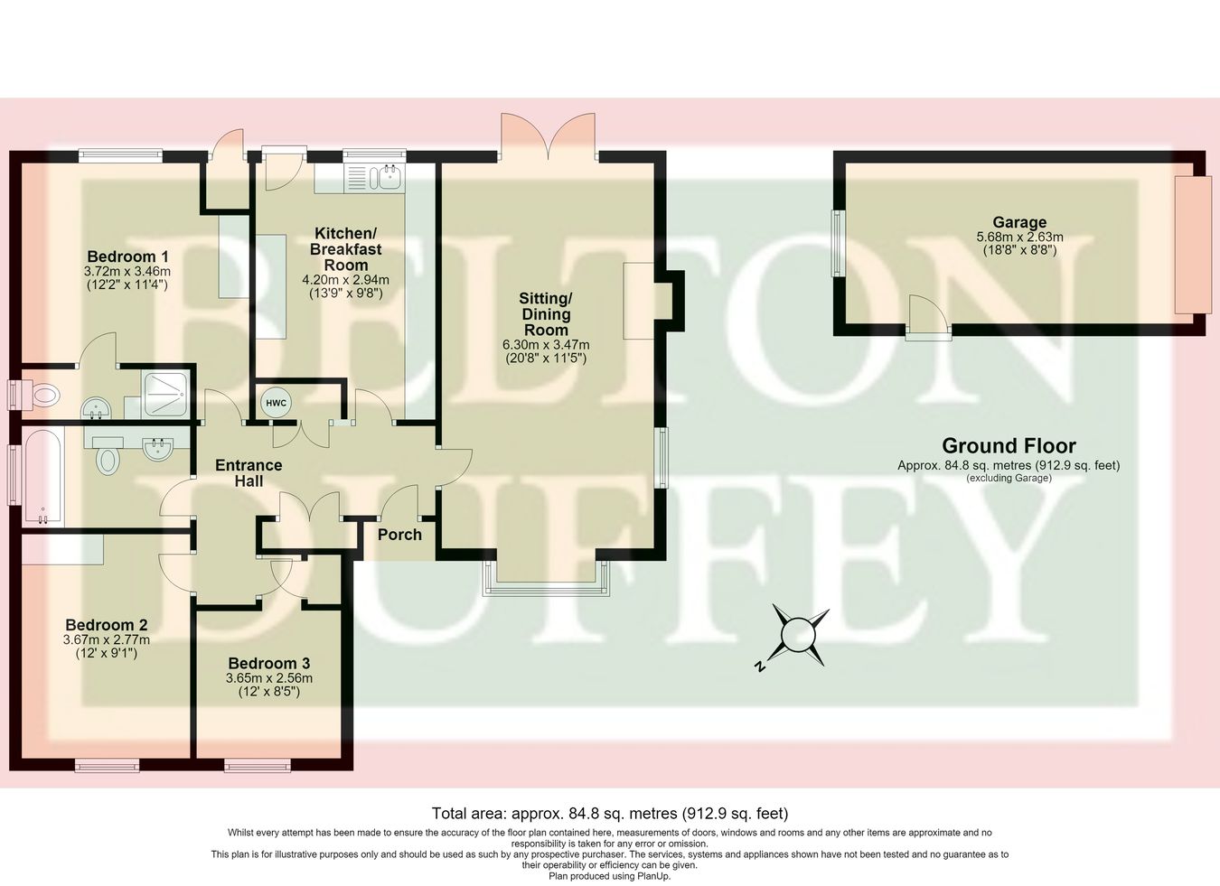 4, Stevens Road, Little Snoring floorplan