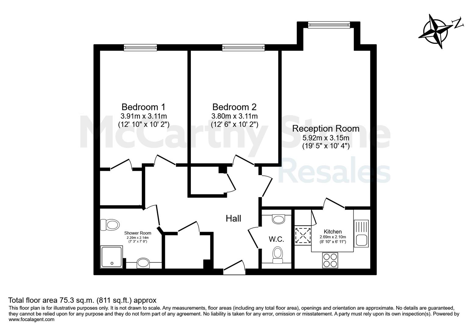 14 Chiltern Place, 59-61 The Broadway, Amersham floorplan