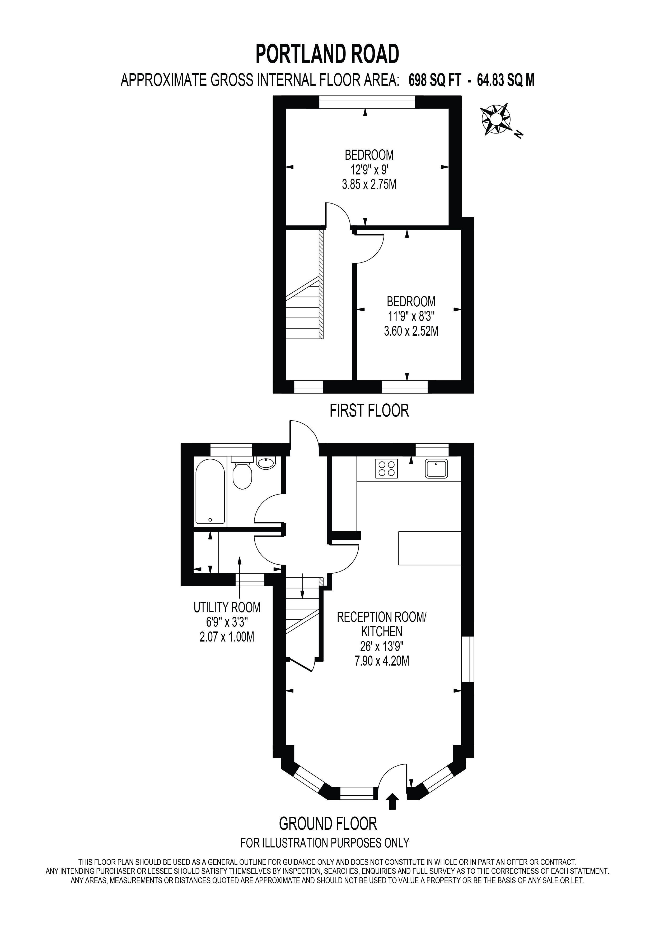 84b, Portland Road, London floorplan