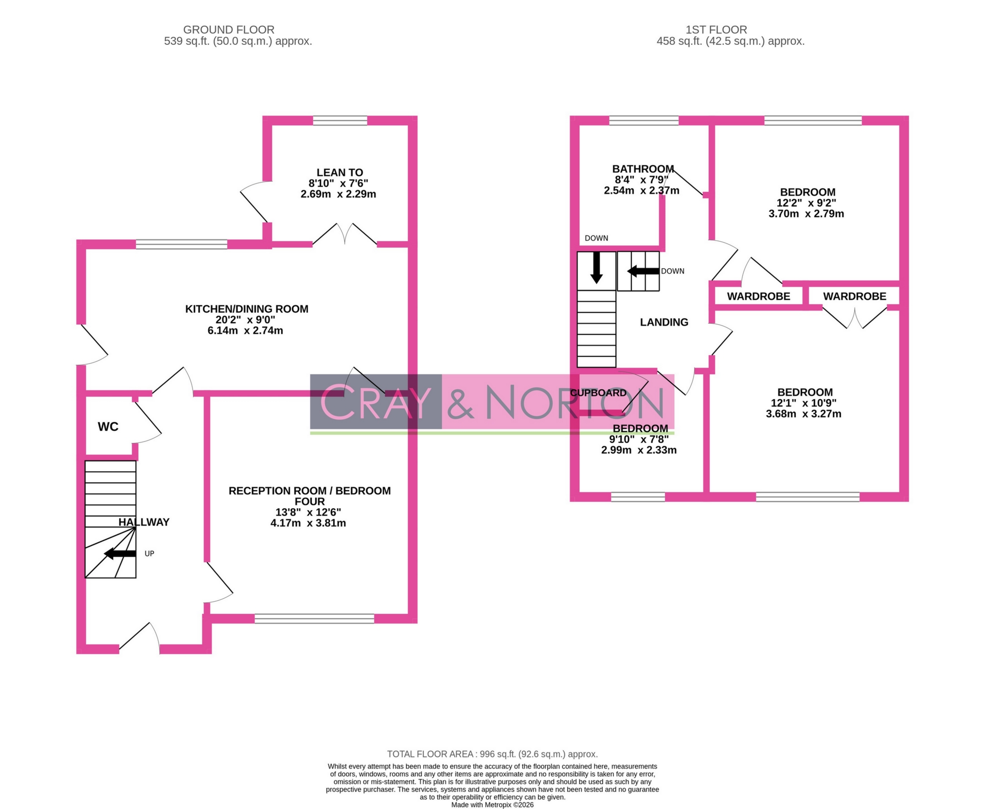93, Coleridge Road, Croydon floorplan