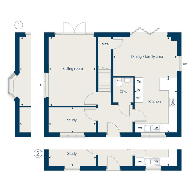 34, Osier Way, Buckingham floorplan