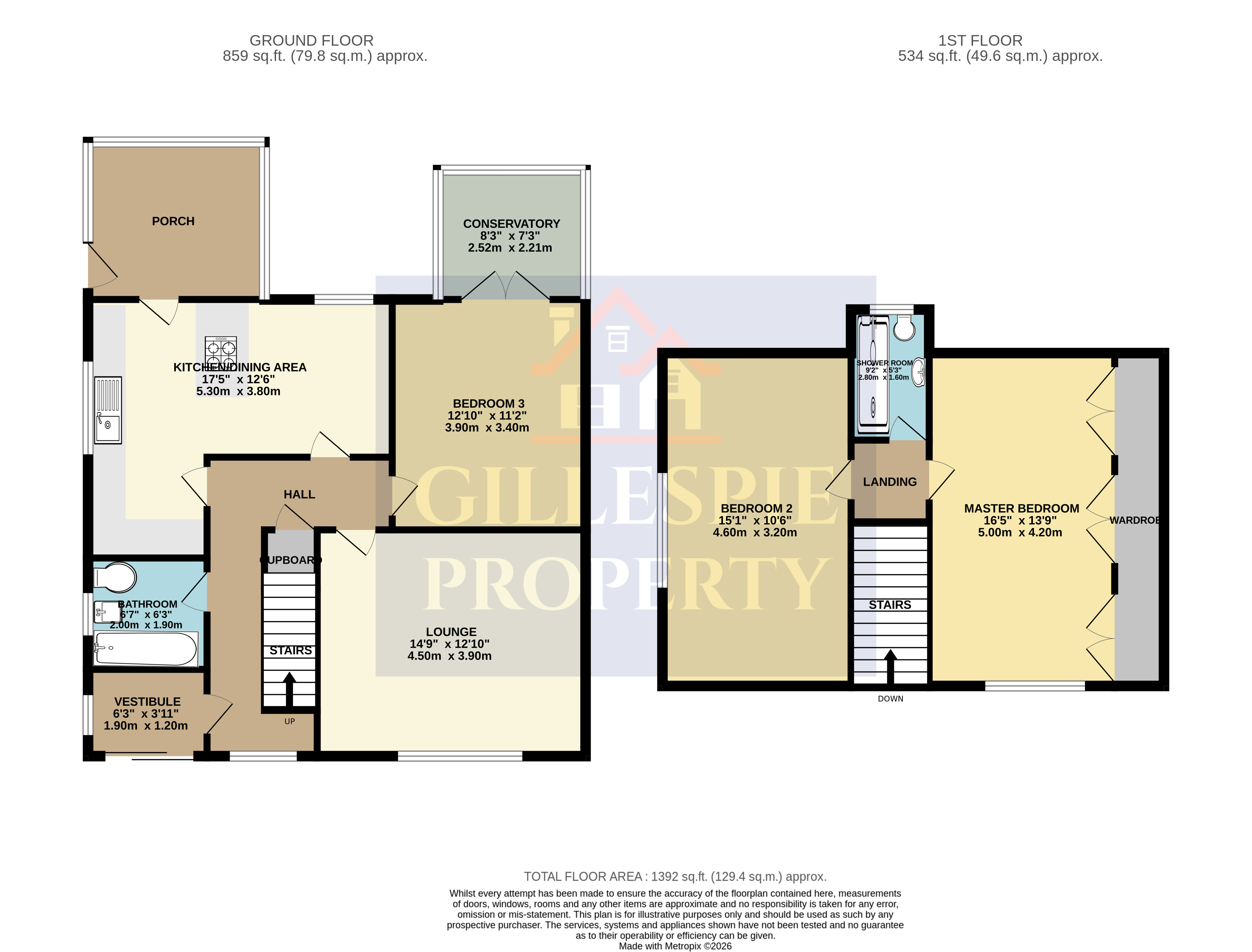 1, Broomside Place, Larbert floorplan