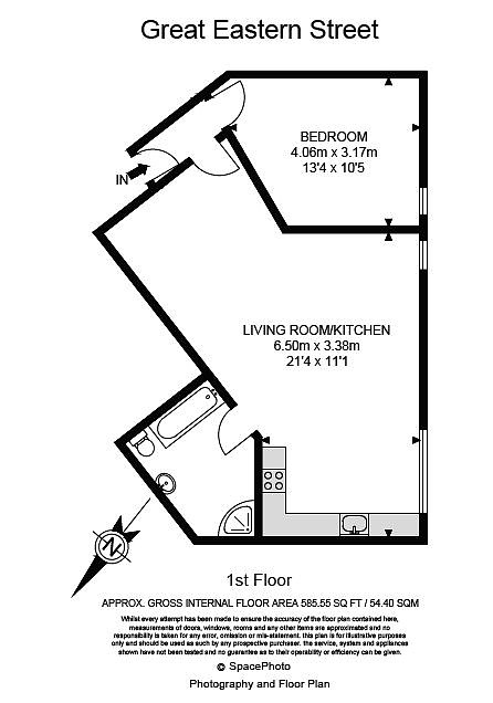 1 Bedrooms Flat to rent in Great Eastern Street, London EC2A