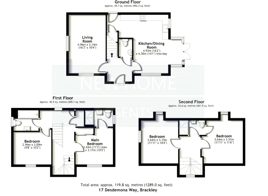 17, Desdemona Way, Brackley floorplan