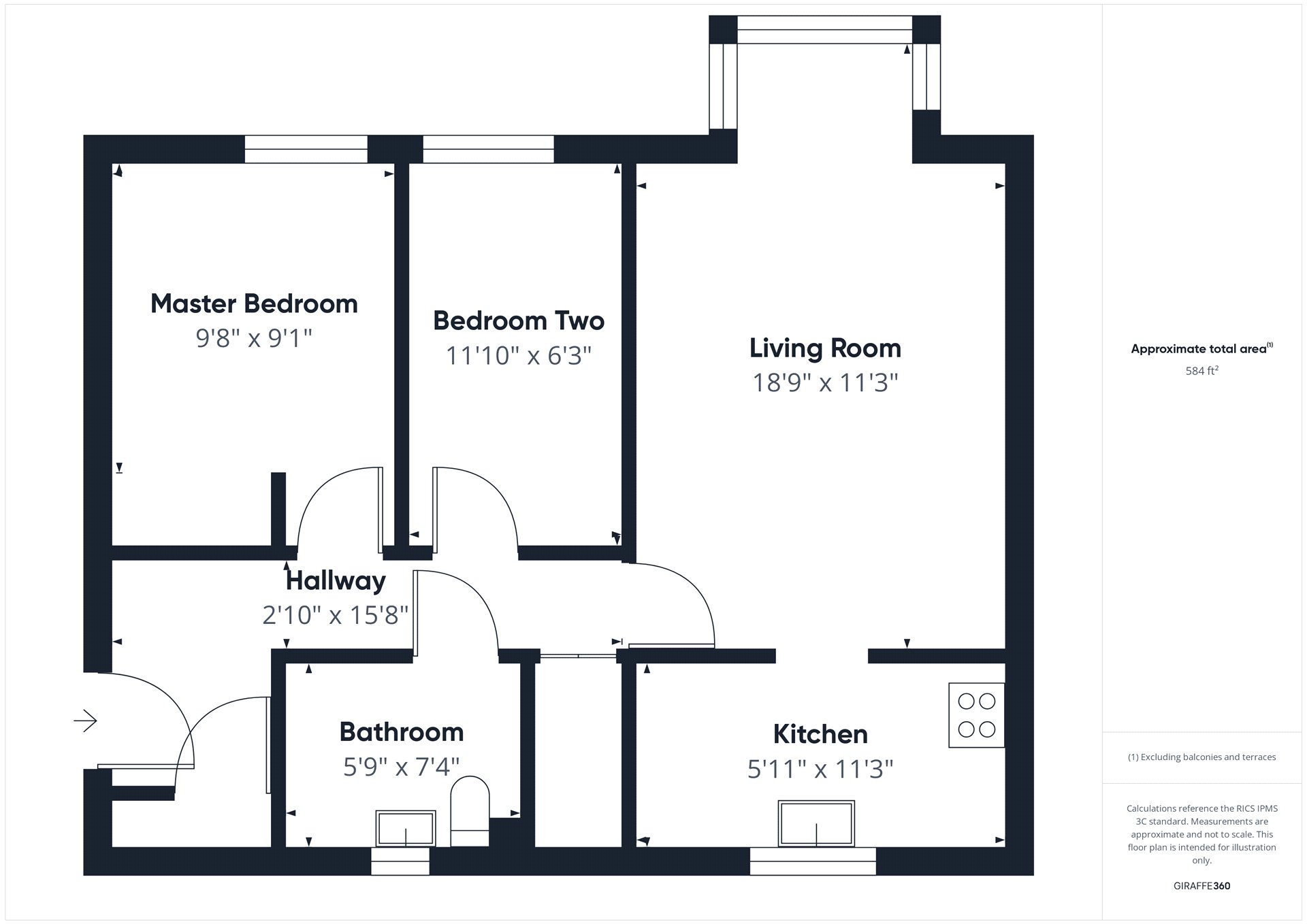 110 Blu Bracknell,, Wokingham Road, Bracknell floorplan