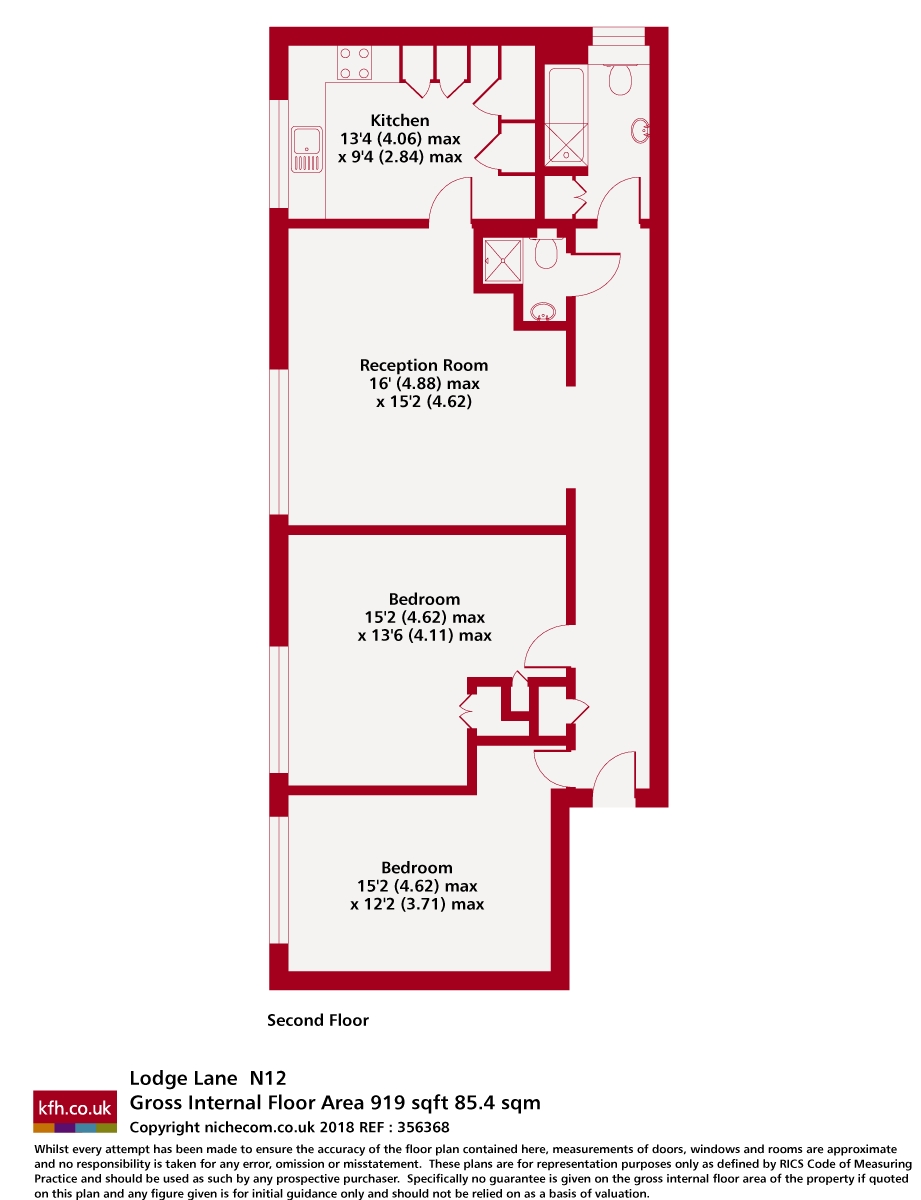 Lodge Lane, London floorplan