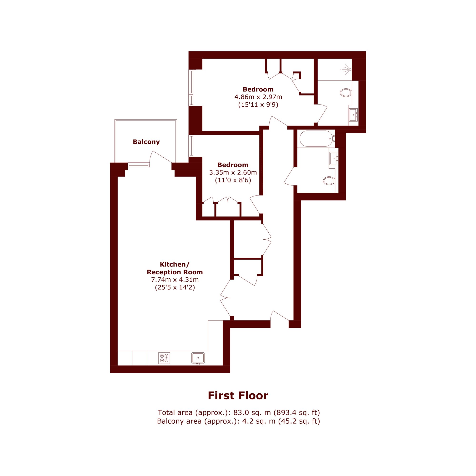 14 Holland House, Parrs Way, London floorplan