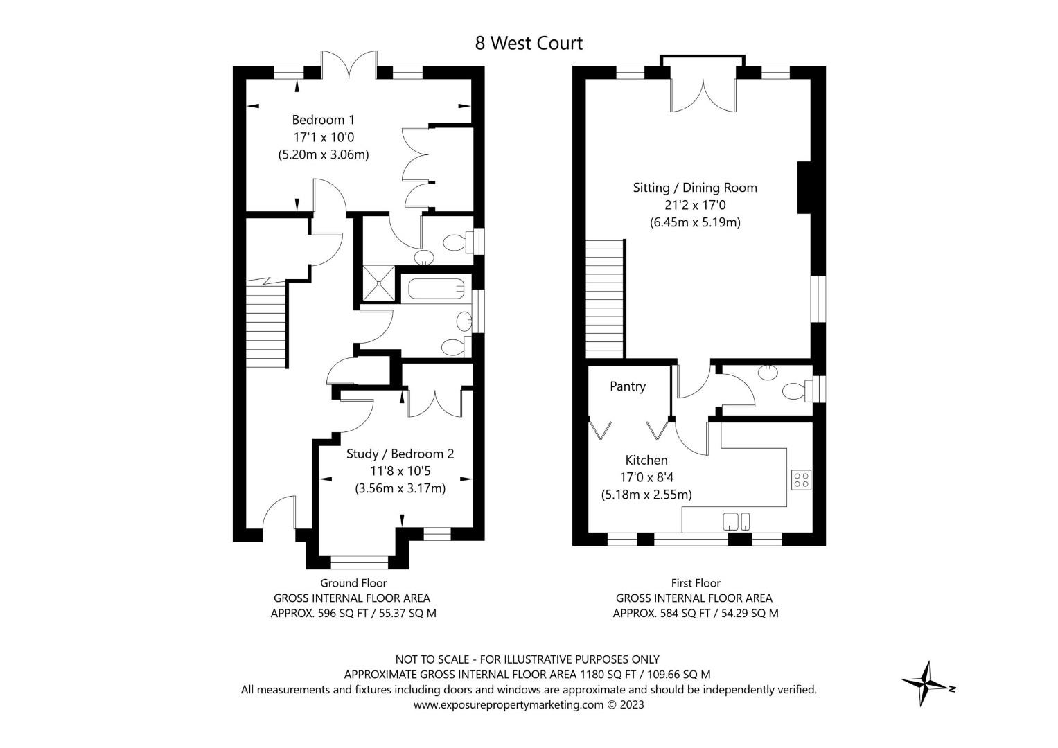 8 West Court, Hollins Hall, Harrogate floorplan