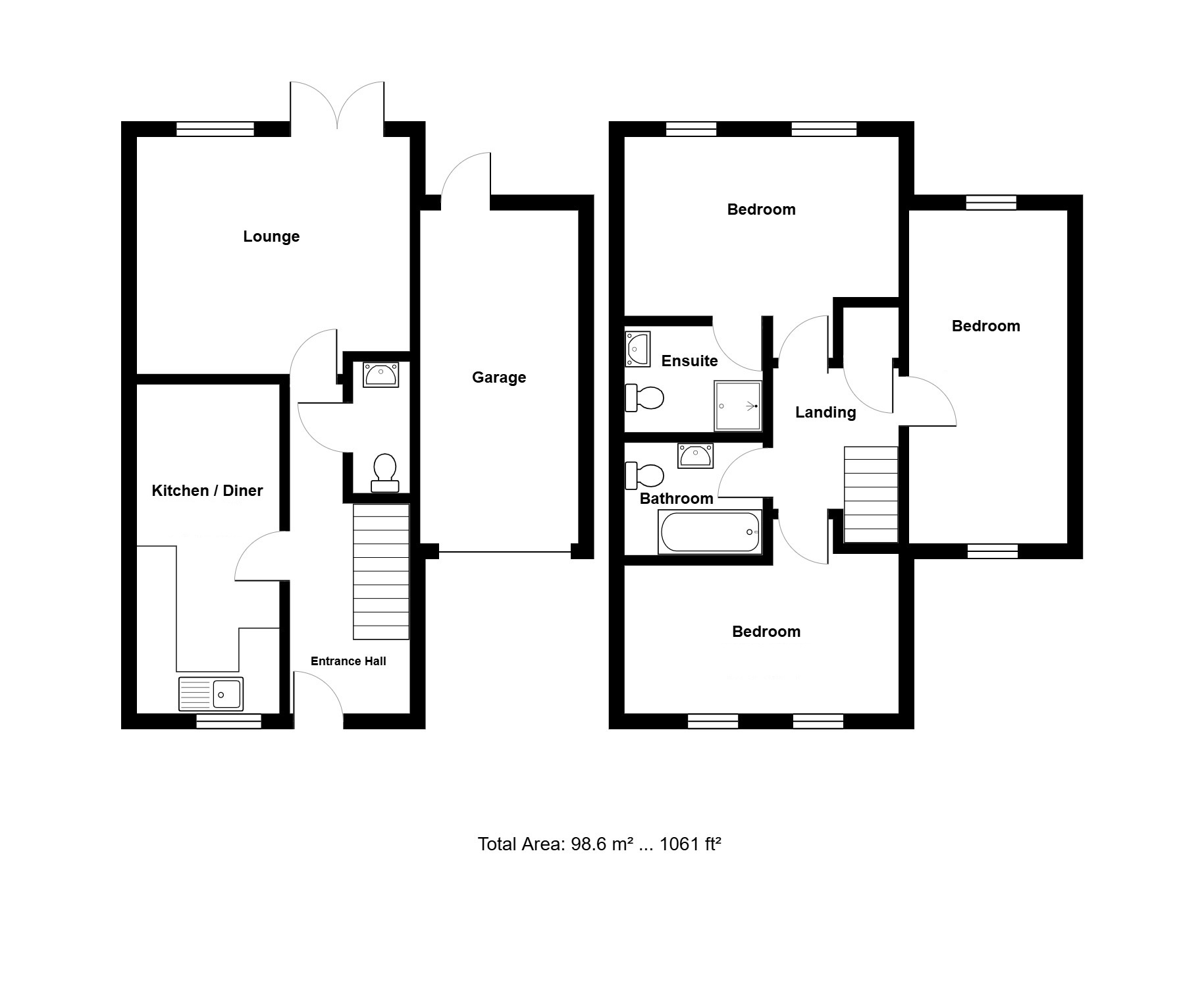 6, Thorney Hall Close, Stowmarket, Suffolk, IP14  floorplan