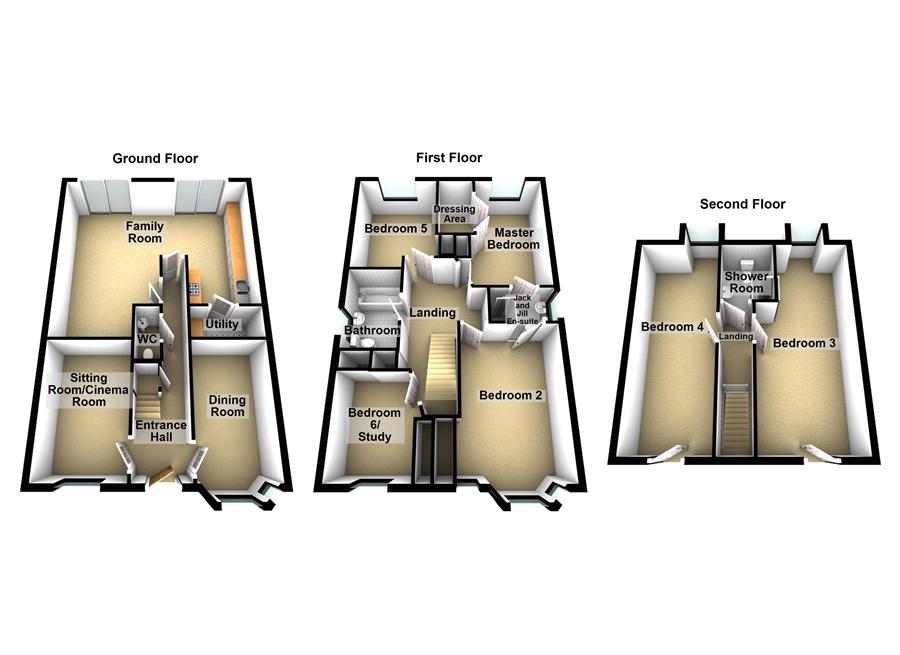 153, Kings Road, Evesham floorplan