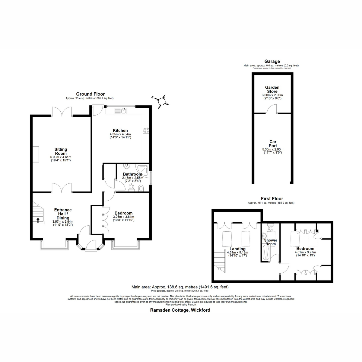 Ramsden Cottage, Ramsden View Road, Wickford floorplan
