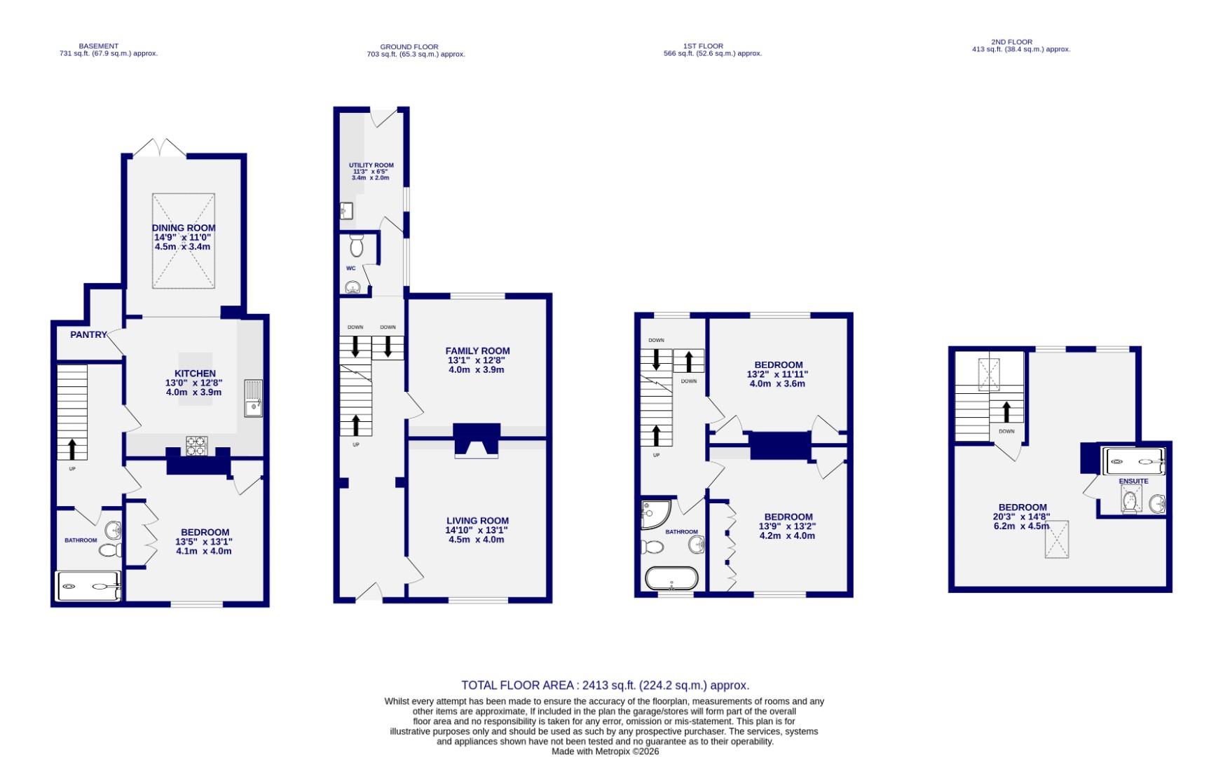 4, Mount Terrace, York floorplan
