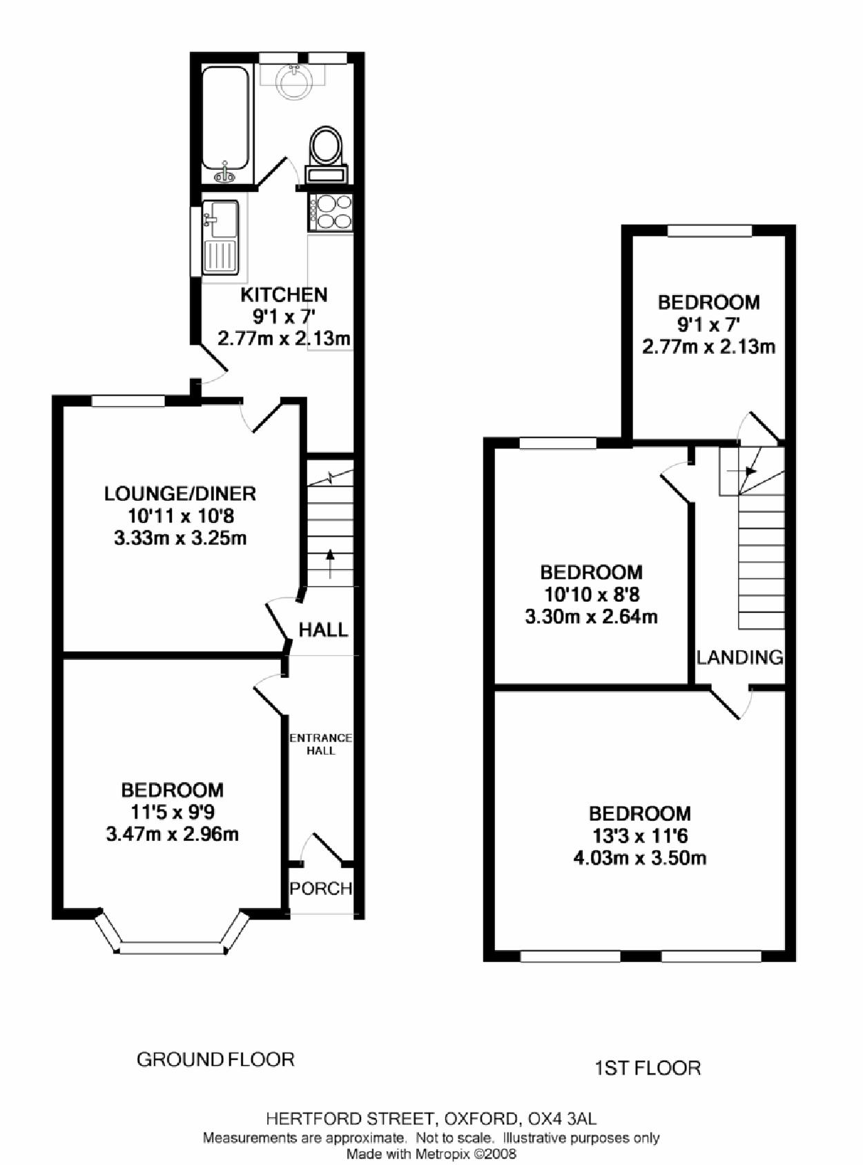 Hertford Street, Oxford floorplan