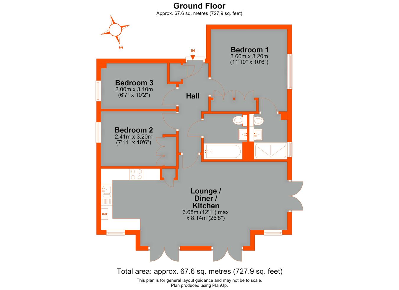 Flat 2, 1, Shirley Church Road, Croydon floorplan