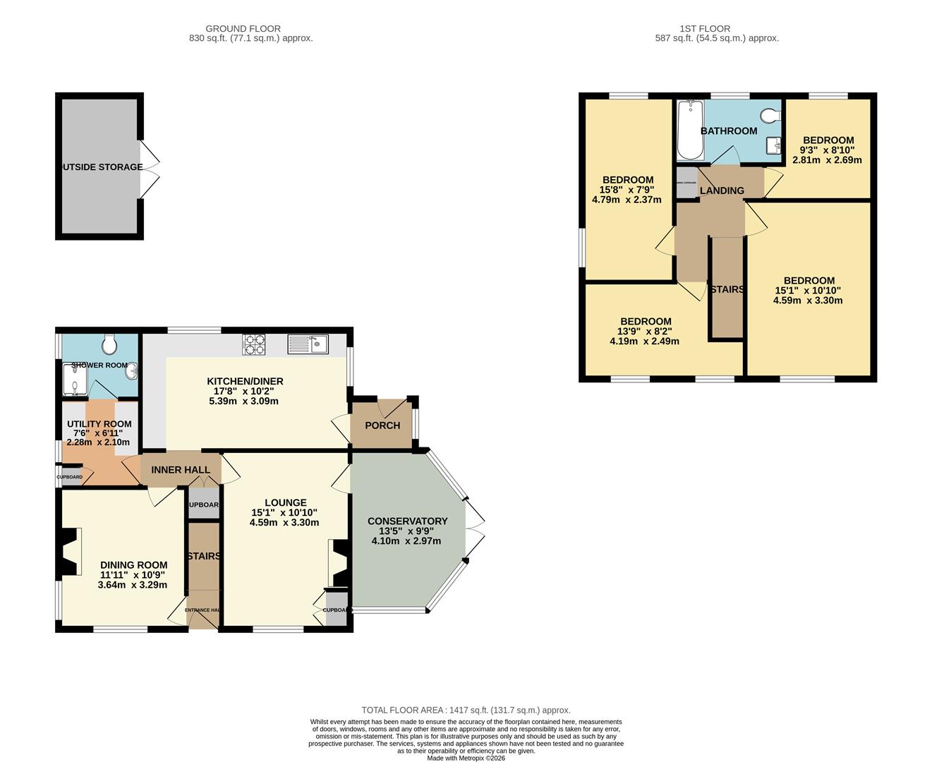 Wesley House, Chepstow floorplan