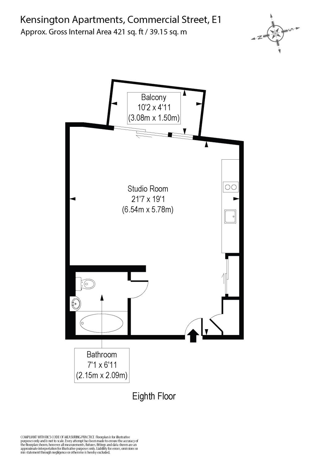 0 Bedrooms Studio to rent in Kensington Apartments, Commercial Street, London E1