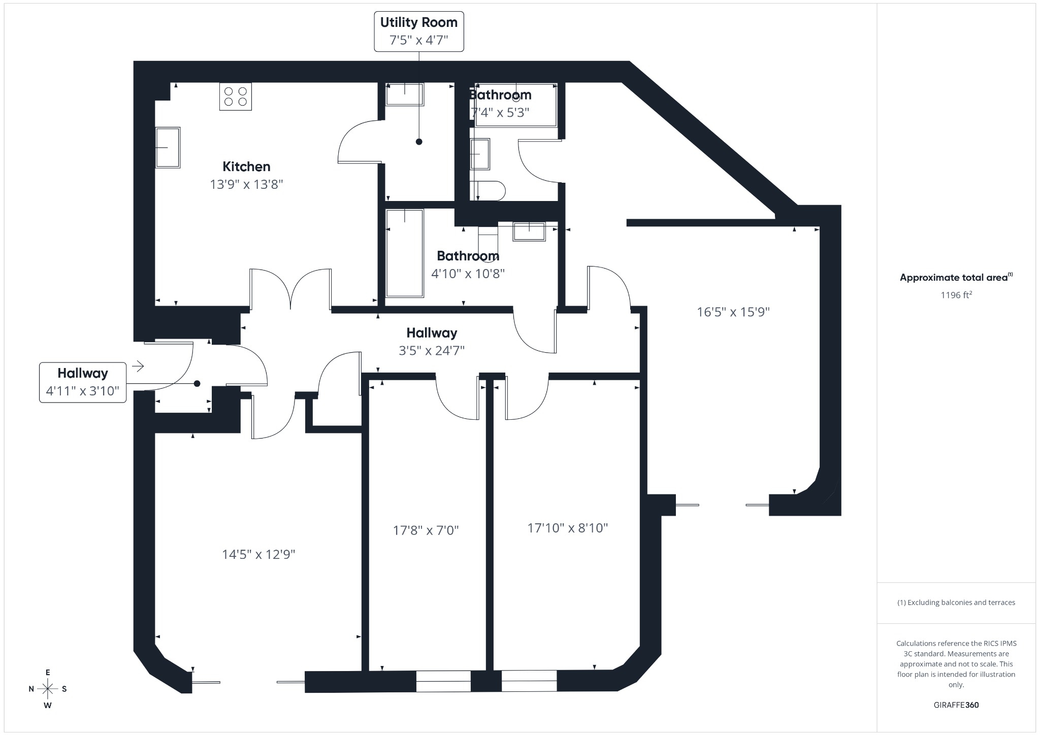 6 Forest Gate House, 63 Broadwater Down, Kent floorplan