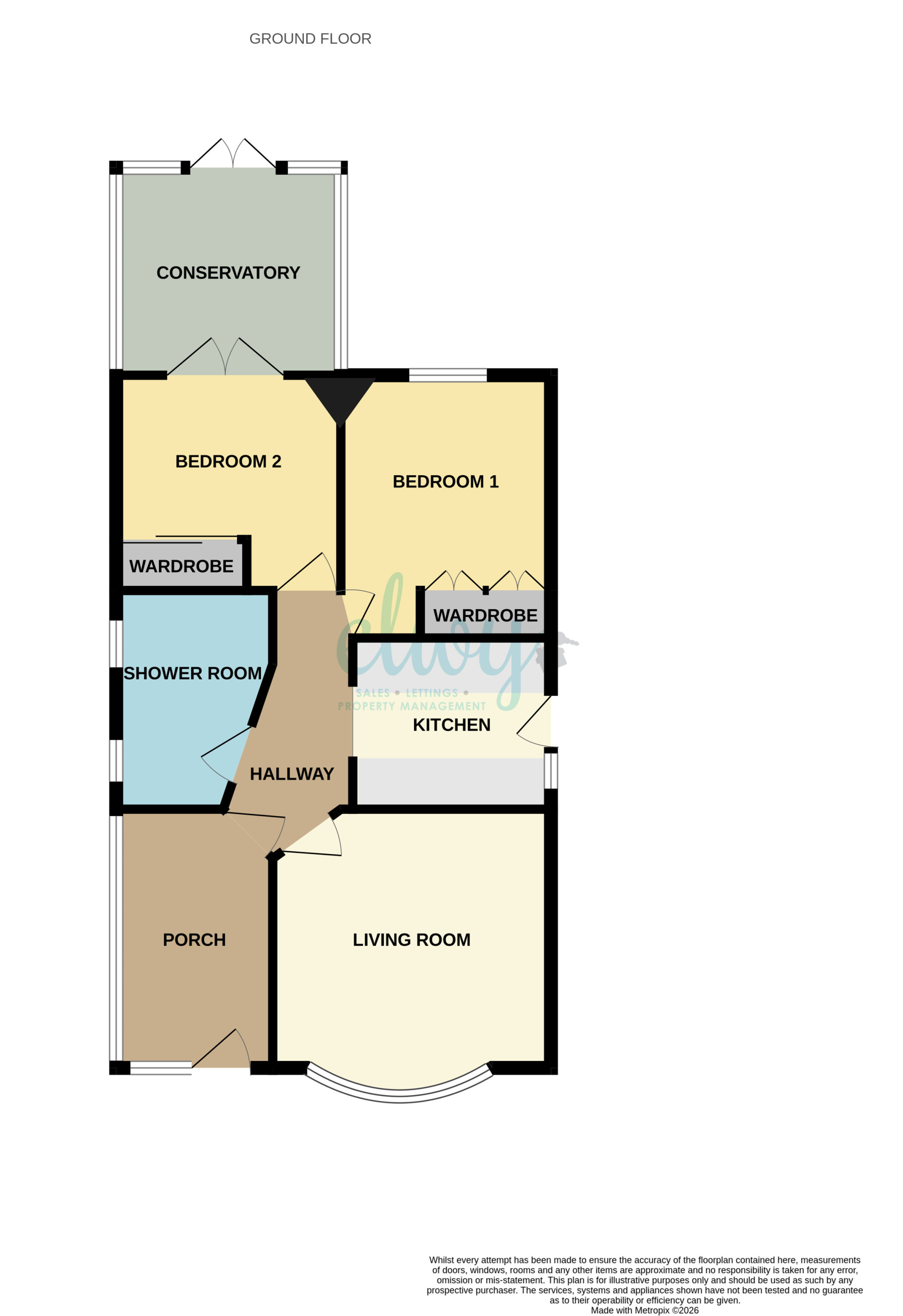 2, Garford Road, Rhyl floorplan