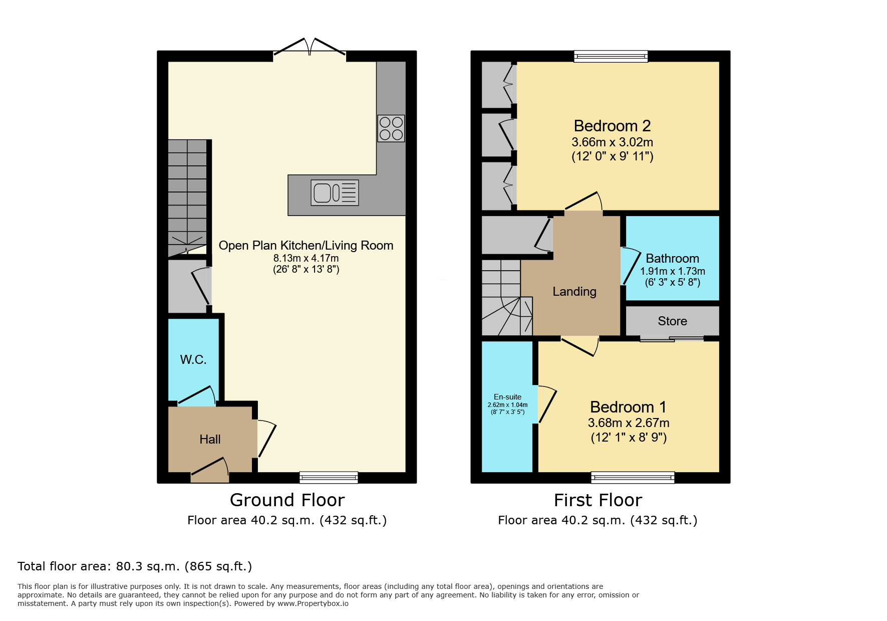 32 Thurso Way, Leicester floorplan