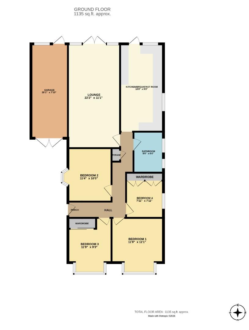 150, Woodside, Leigh-On-Sea floorplan