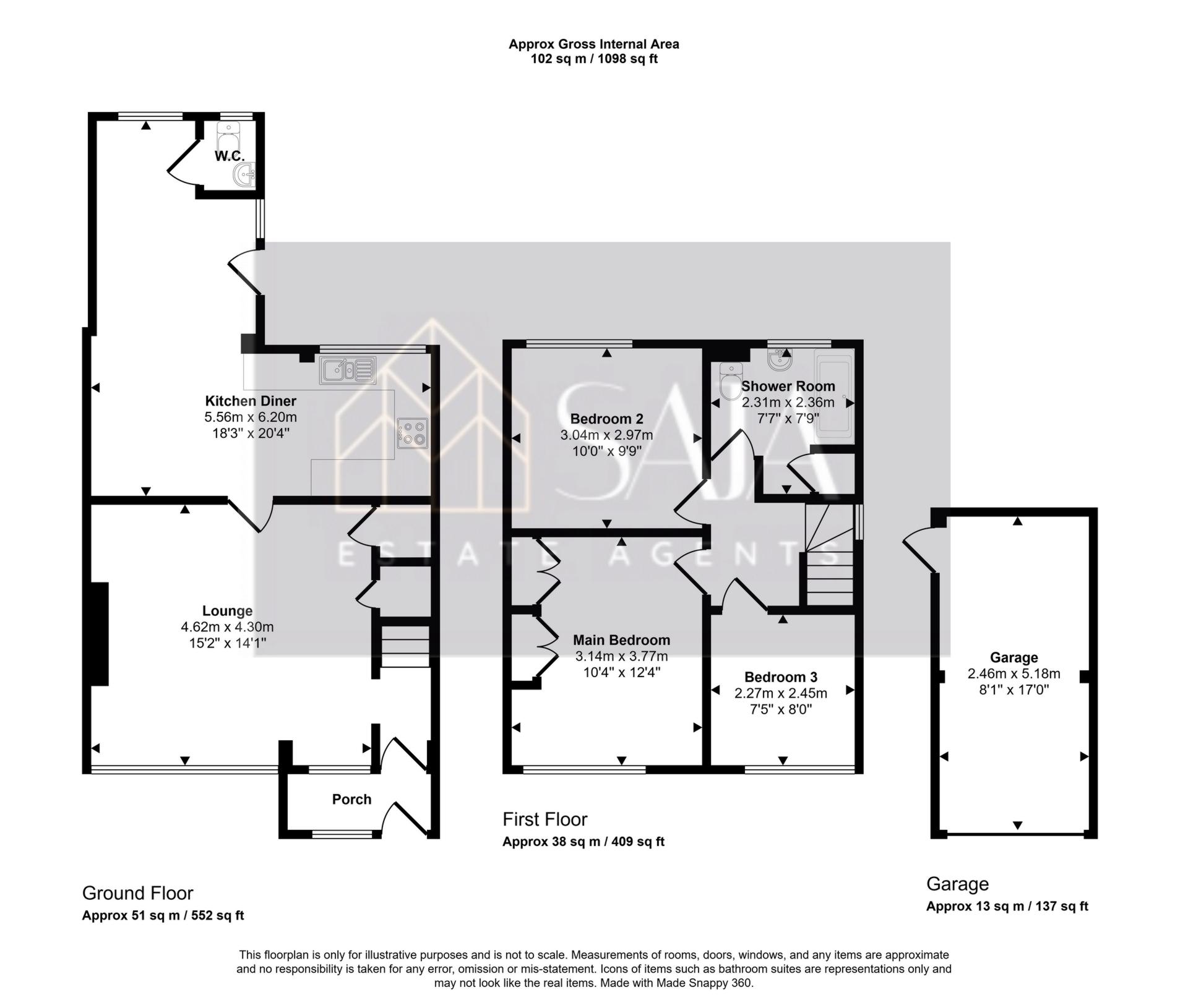 67, Wren Way, Farnborough floorplan