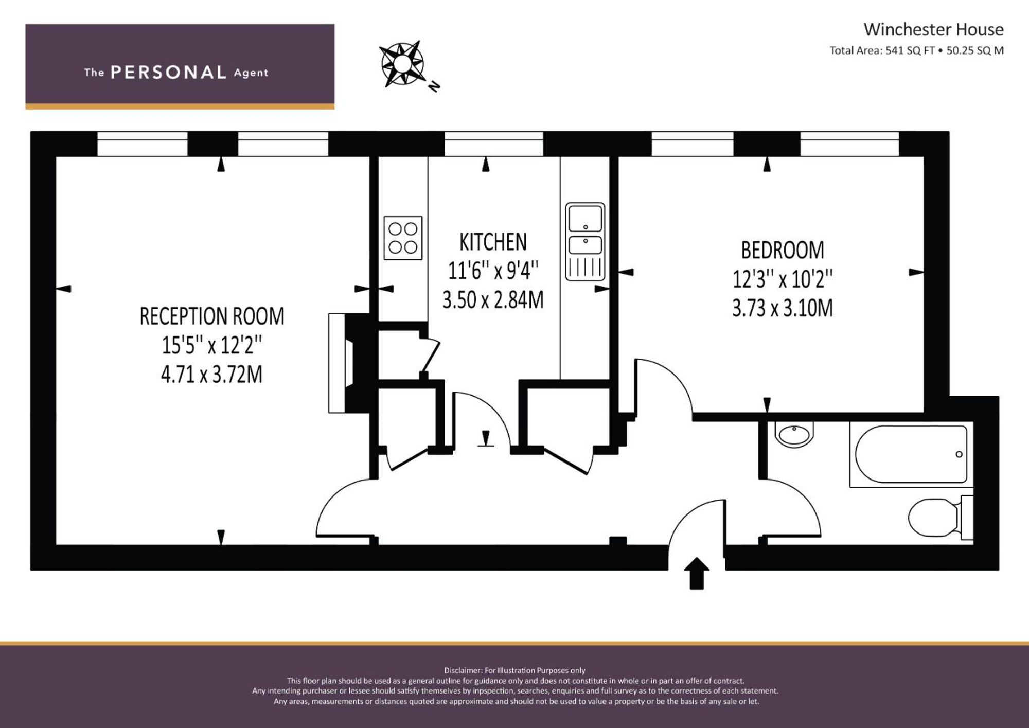 Flat 5, Winchester House Phoenix Close, Epsom floorplan