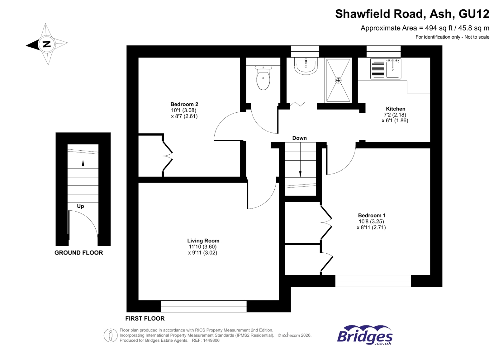 75, Shawfield Road, Aldershot floorplan