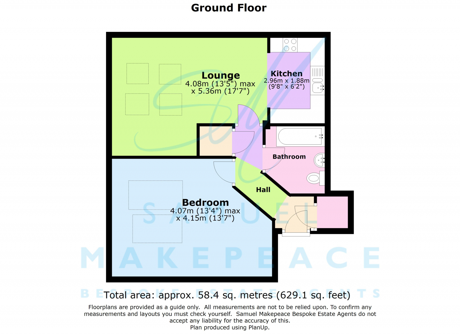 Flat 22 Stamer House, 45 Quarry Bank Ave, Hartshill floorplan