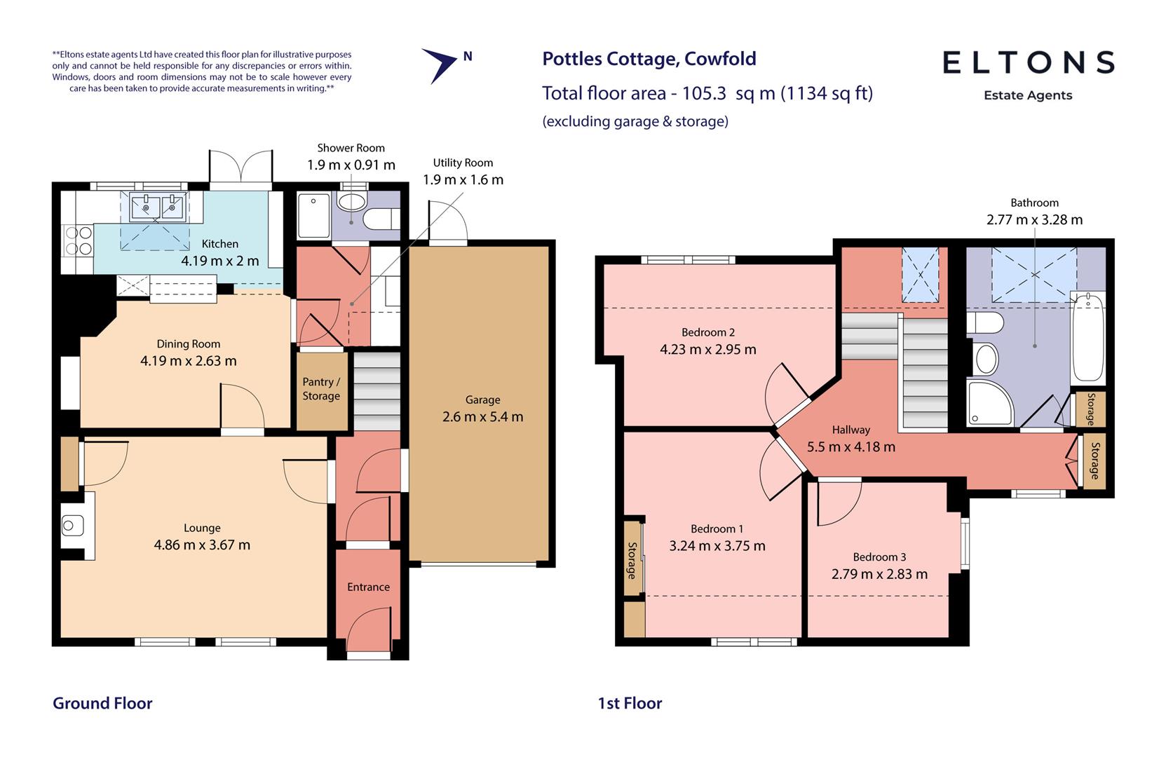Pottles Cottage, Henfield Road, Cowfold floorplan
