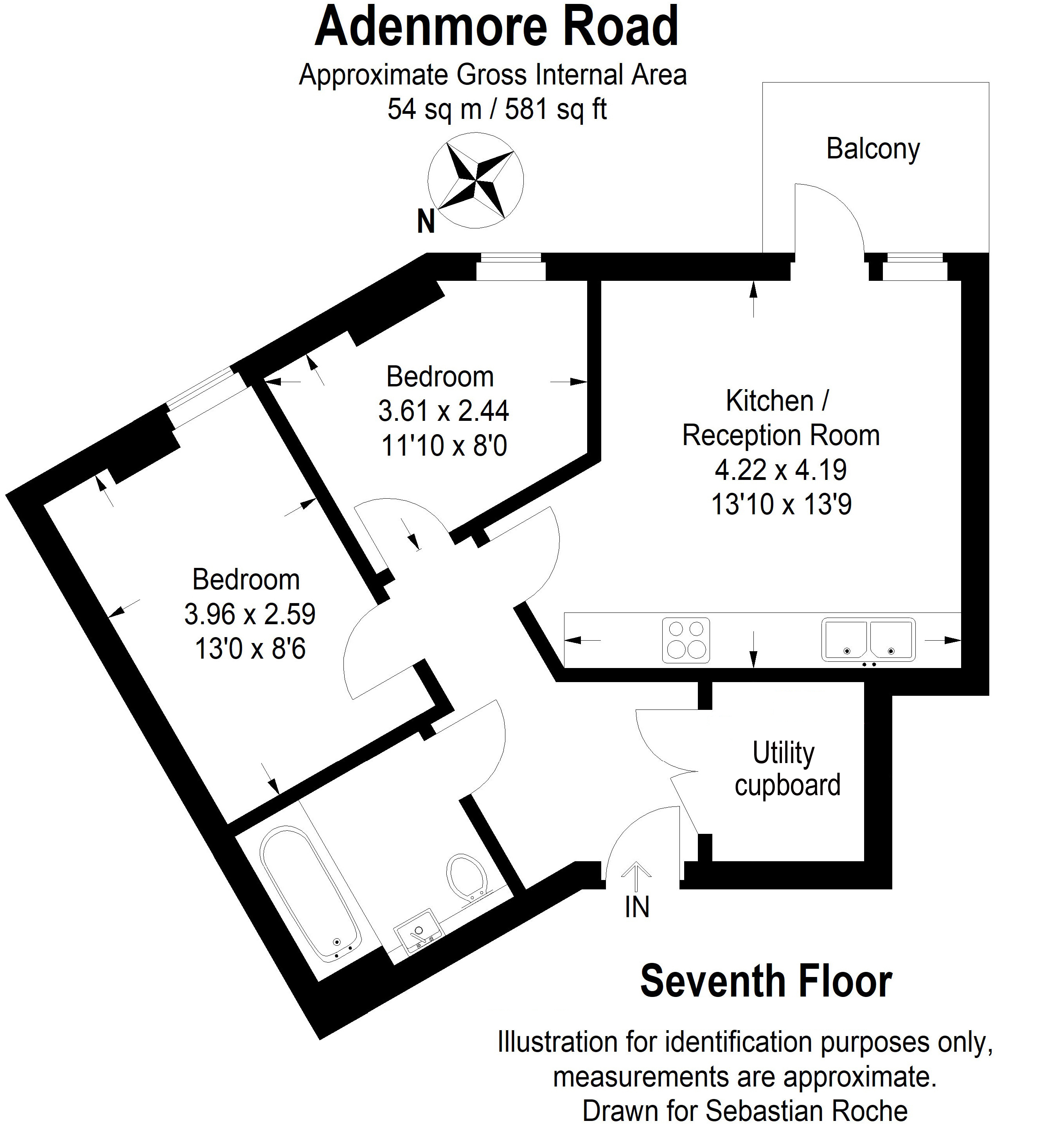 2 Bedrooms Flat for sale in Adenmore Road, London SE6