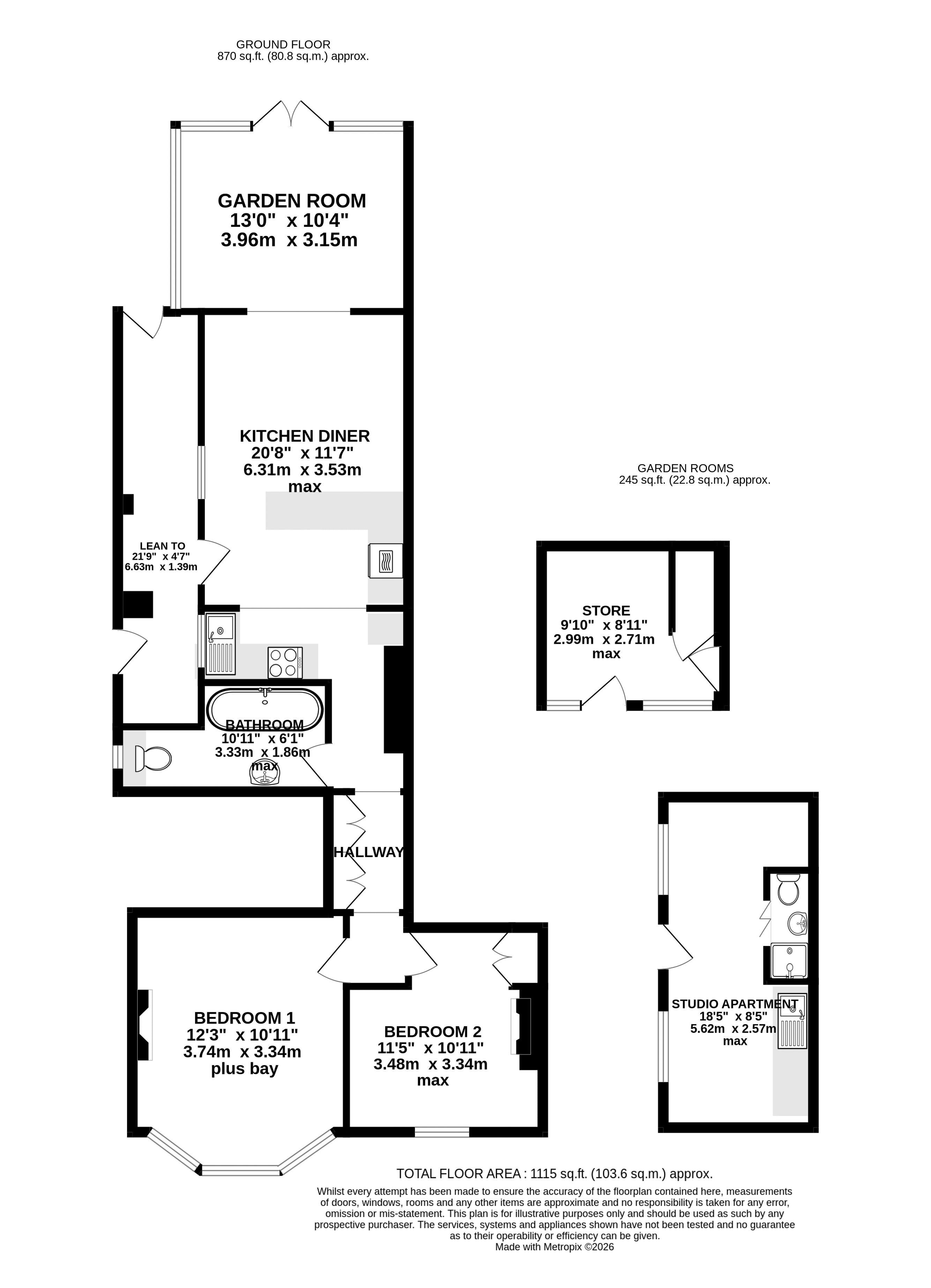 38a, Alphington Road, Exeter floorplan