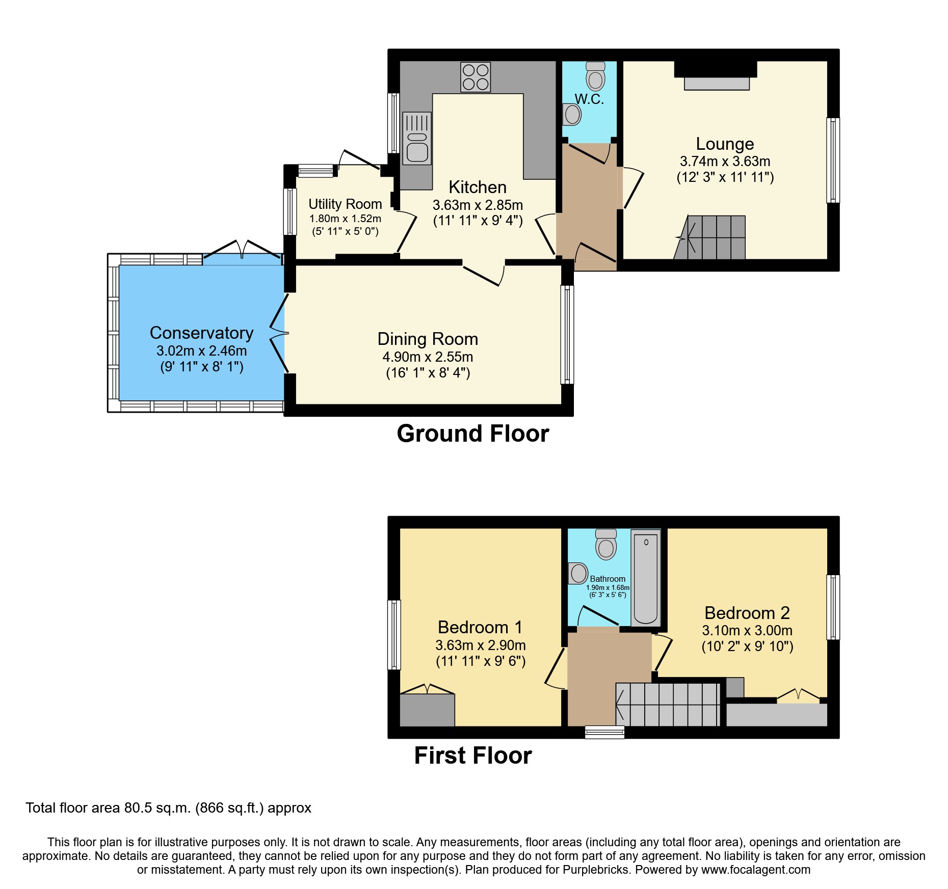 Arundel Close, Telford TF3, 2 bedroom semidetached house for sale