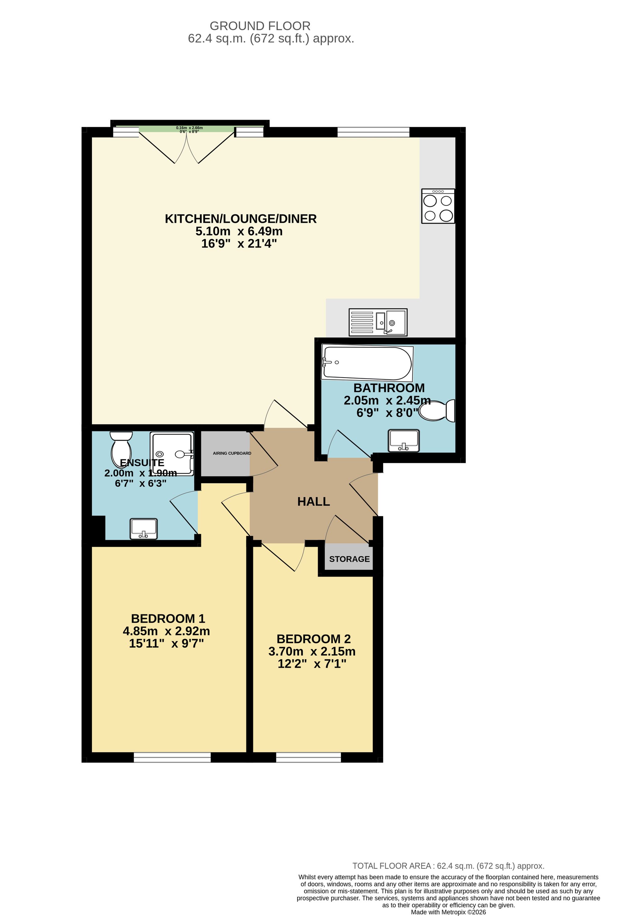7, Brindley House, Tapton Lock Hill, Derbyshire floorplan
