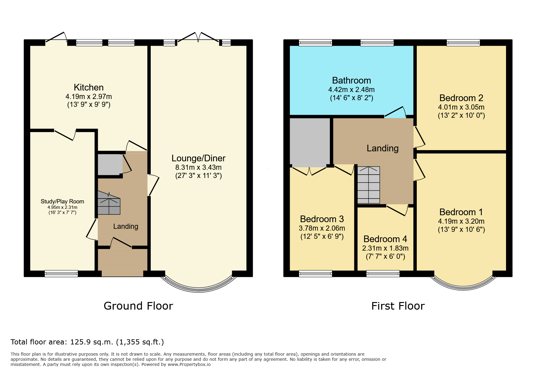 74 Braunstone Close, Leicester floorplan