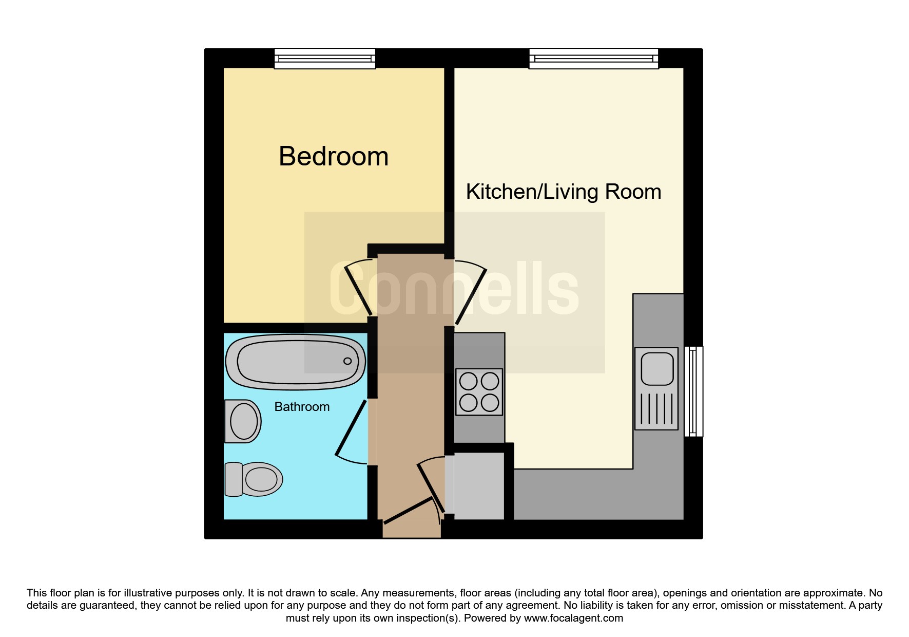 Flat 7, Oakwood Court, 101, Pinner Road, Harrow floorplan