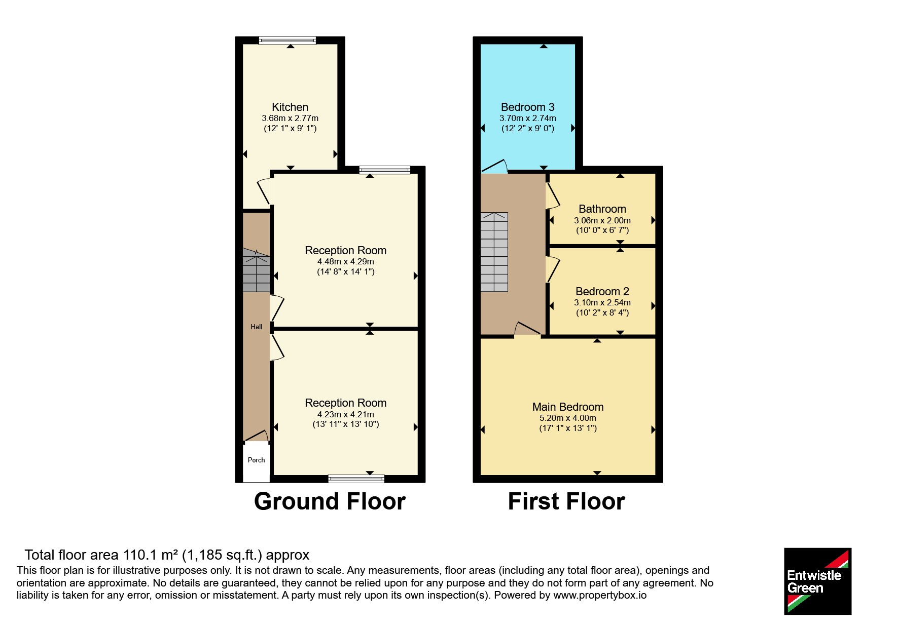 161, Higher Antley Street, Lancashire floorplan