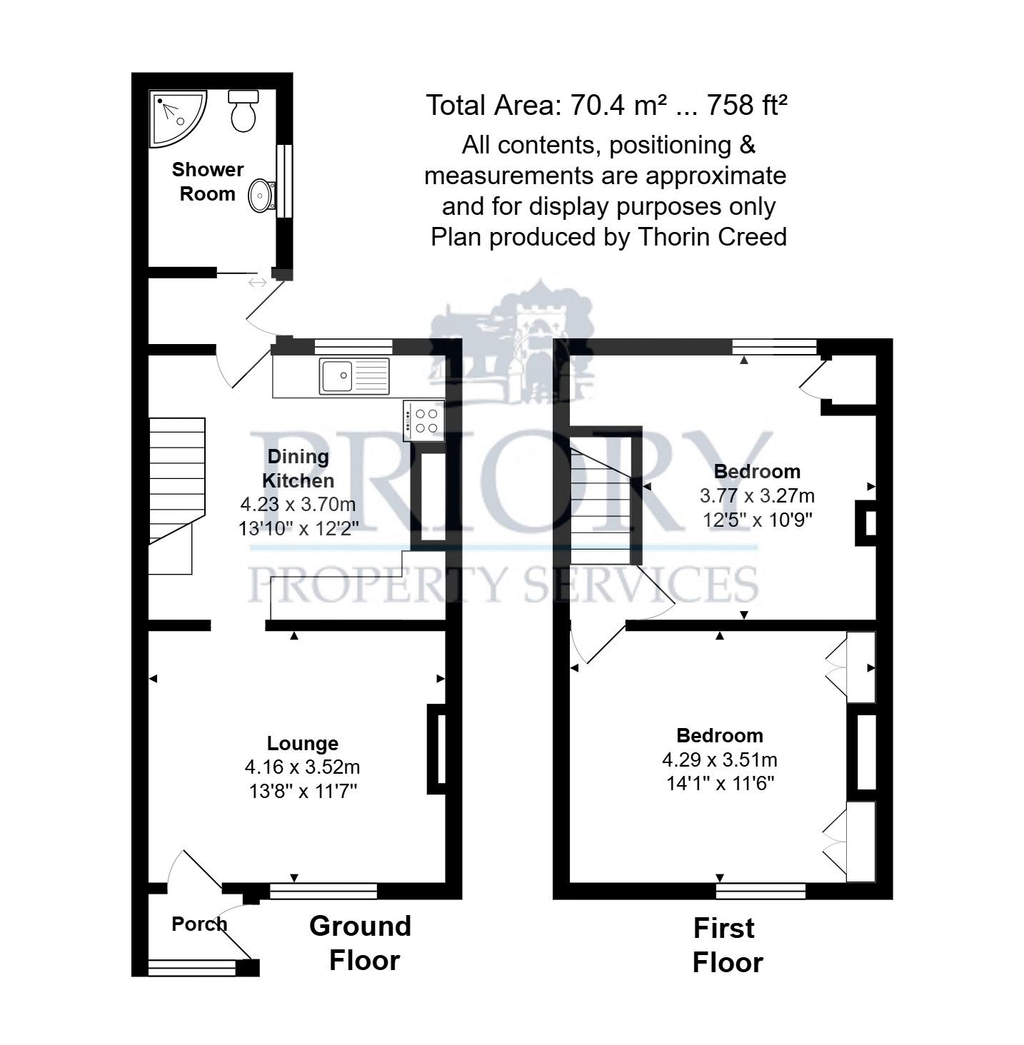 Railway Cottages, Biddulph floorplan