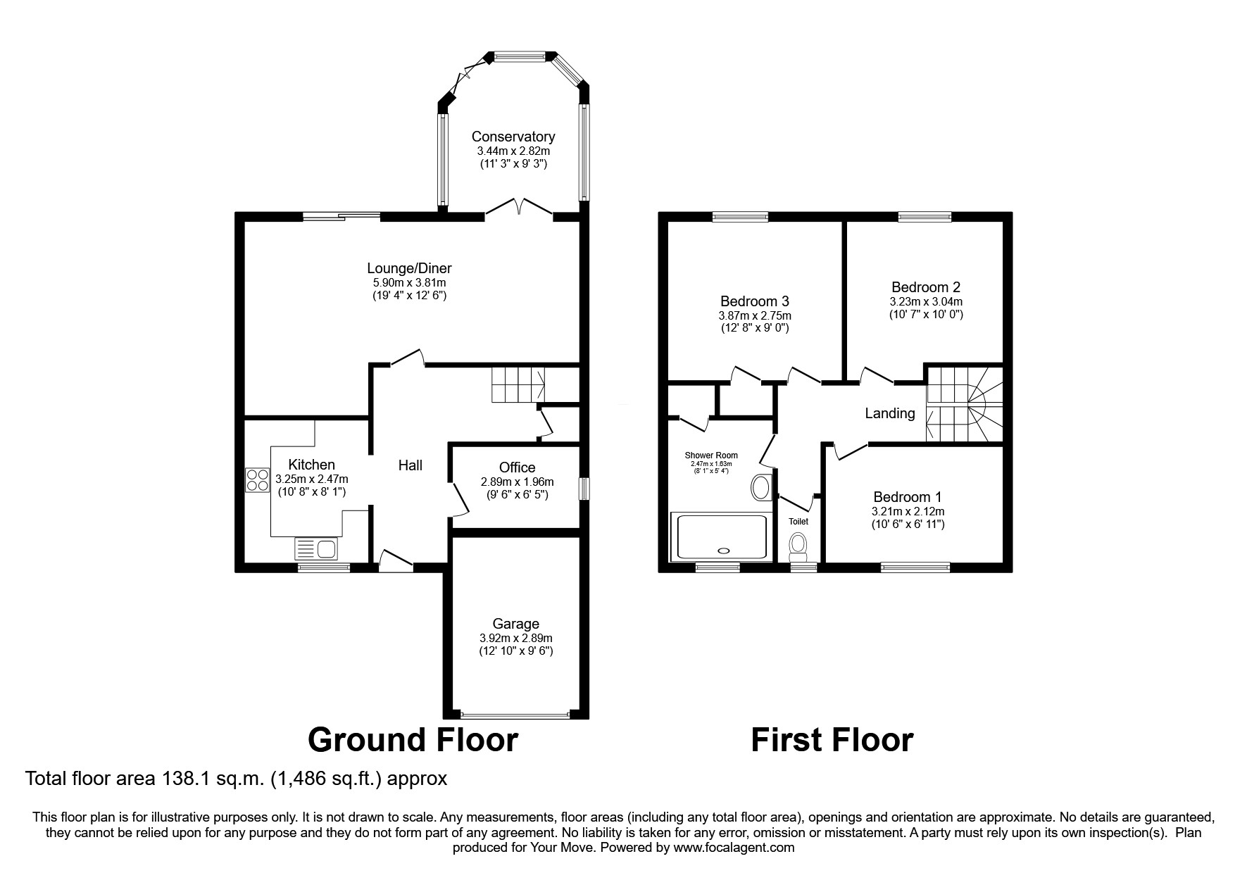 5, Osprey Close, Leicester floorplan