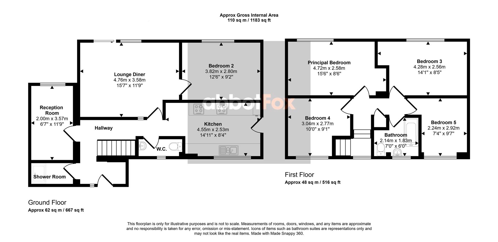 83, Peverell Road, Norwich floorplan