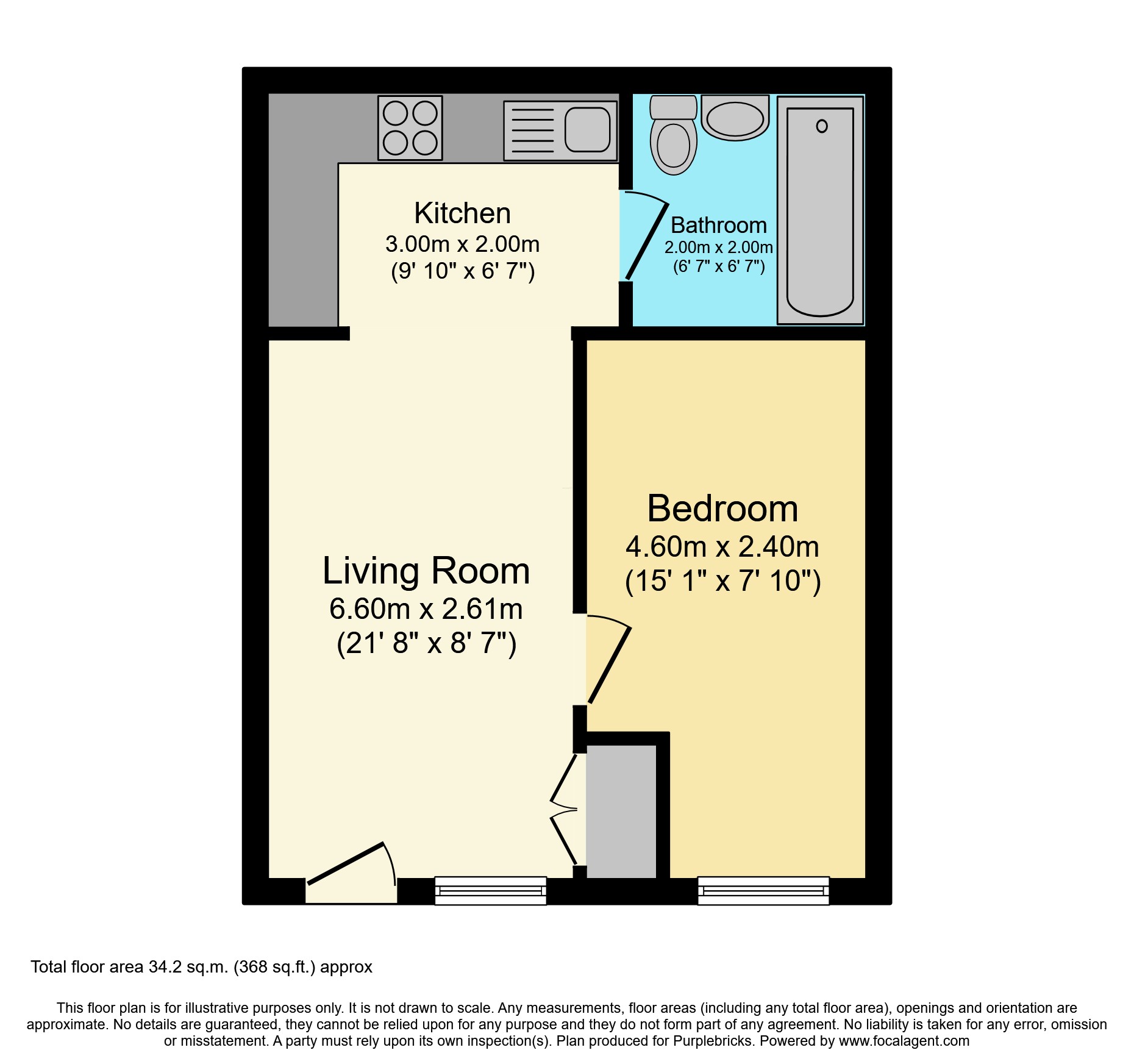 Flat 9/Trinity Place, 111 Chertsey Road, Woking floorplan