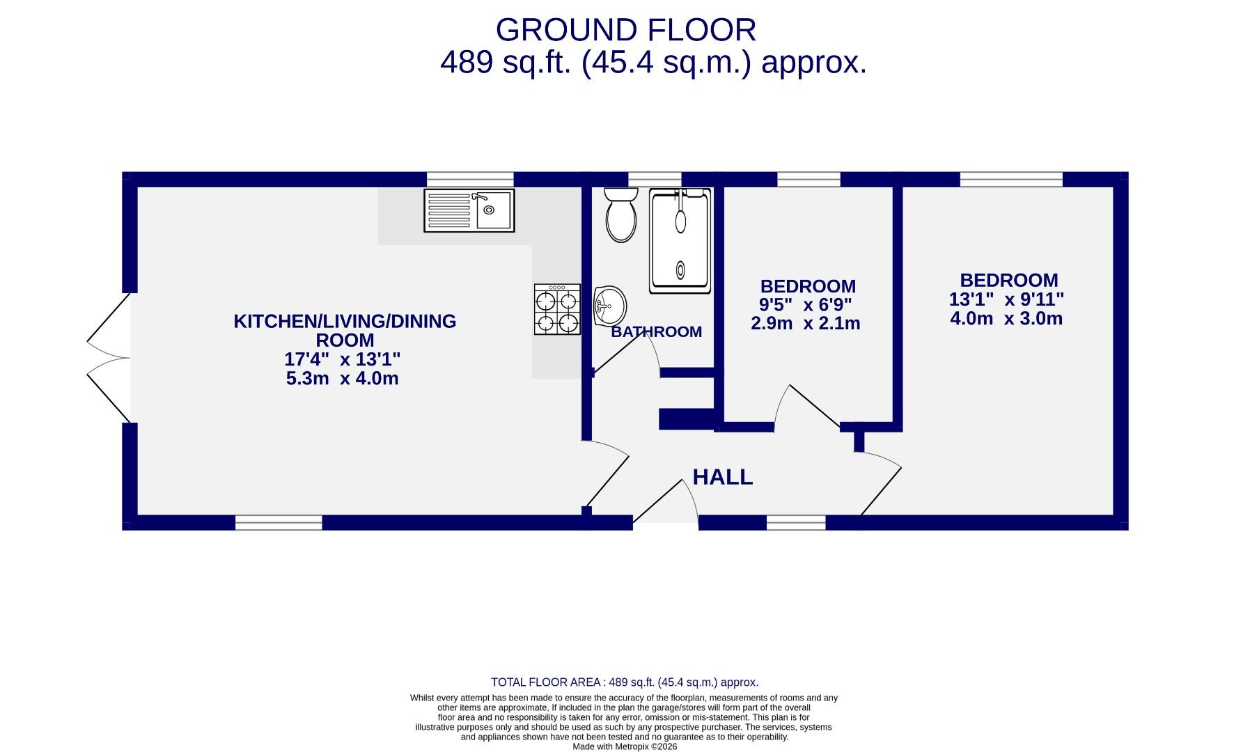 Lodge 7, Wilberfoss Holiday Park, York floorplan