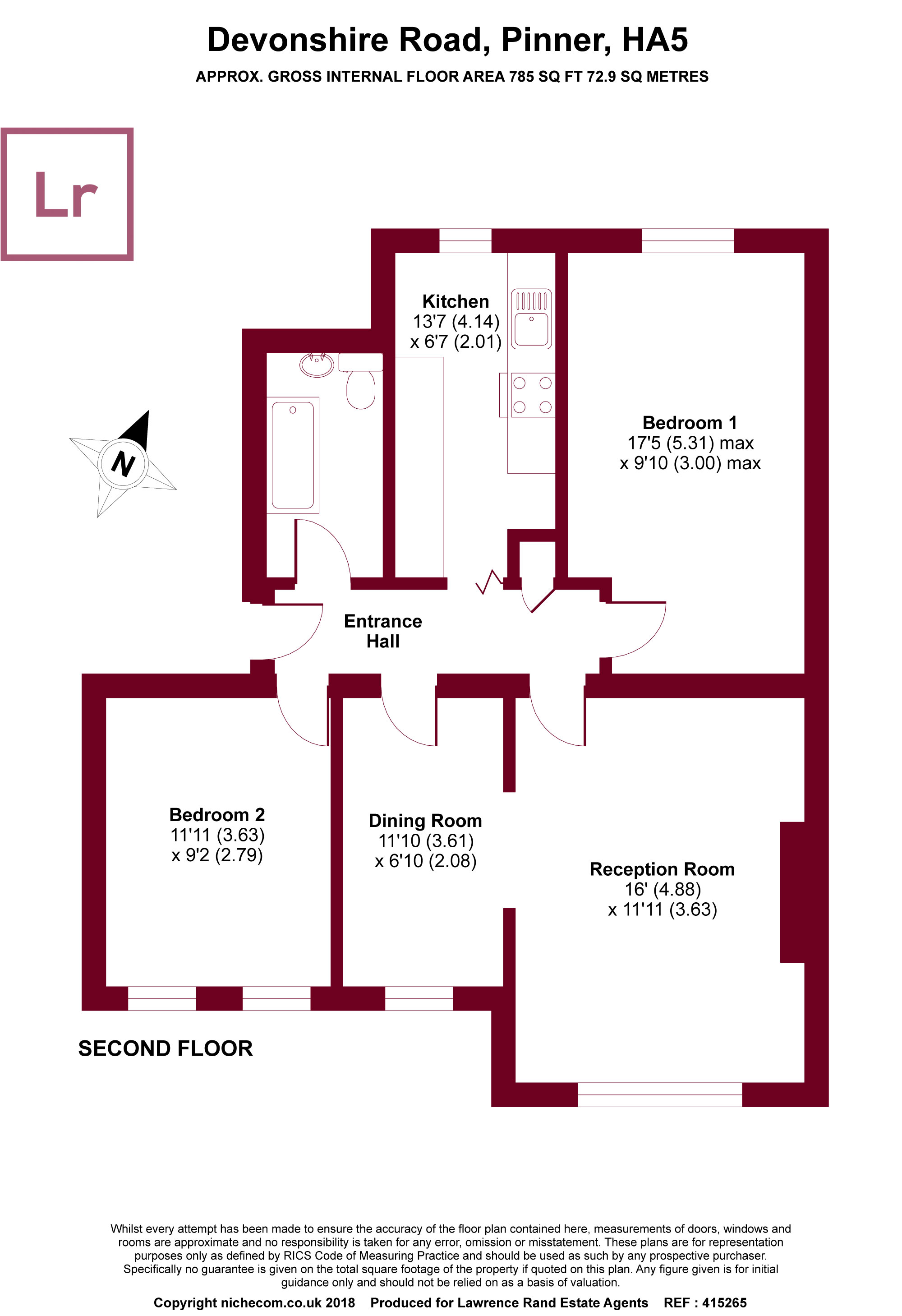 2 Bedrooms Flat for sale in Devonshire Road, Pinner, Middlesex HA5