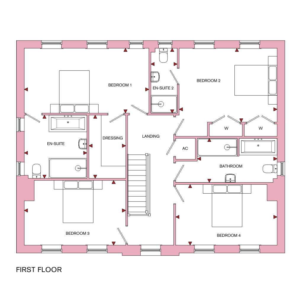 The Highclere,Plot 2, Madley floorplan