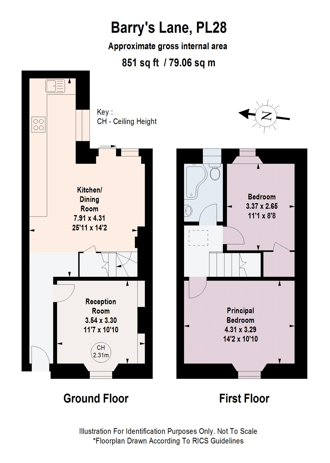 Castell Nedd, 31, Barrys Lane, Cornwall floorplan